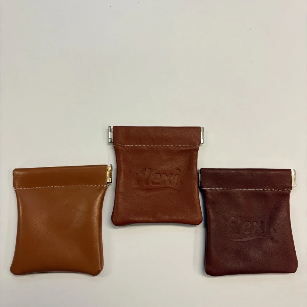 Brown Leather Coin Pouch